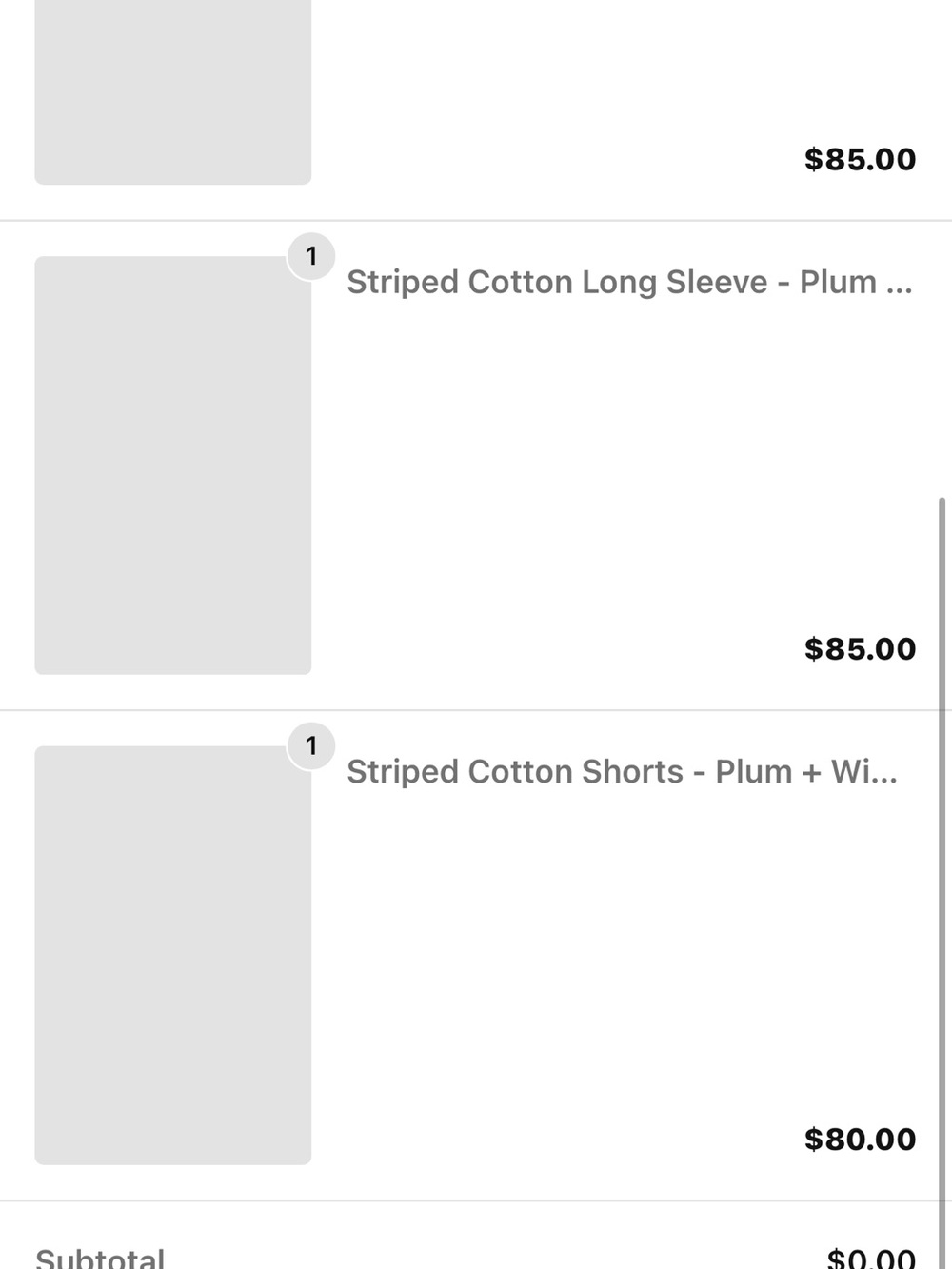 Daily Drills Striped set! Long sleeve plum and shorts - Picture 6 of 7